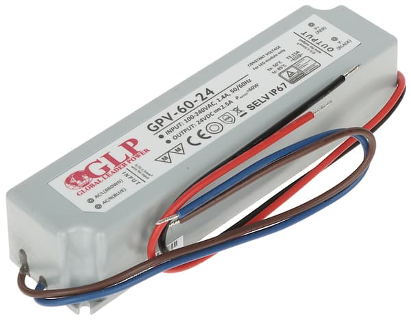 Switchande verkkotoimistolaite 24V/2.5A/GPV