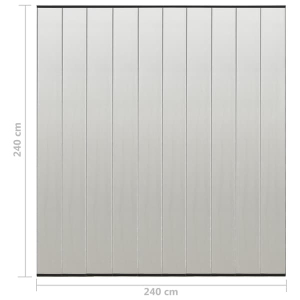 vidaXL myggenet til dør, 10 paneler, sort, 240x240 cm