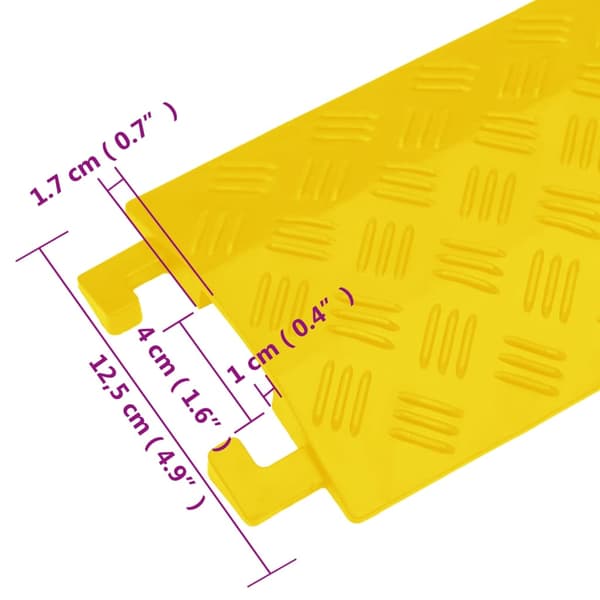 vidaXL Kabelramper, 4 st, 98,5 cm, Gul