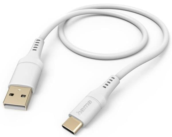 HAMA Lataava/data Flexible USB-A - USB-C 1.5m Valkoinen