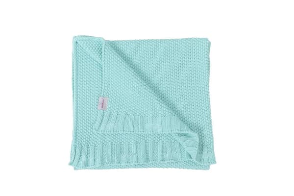 Tully barnfilt bomull 80x100 turkos
