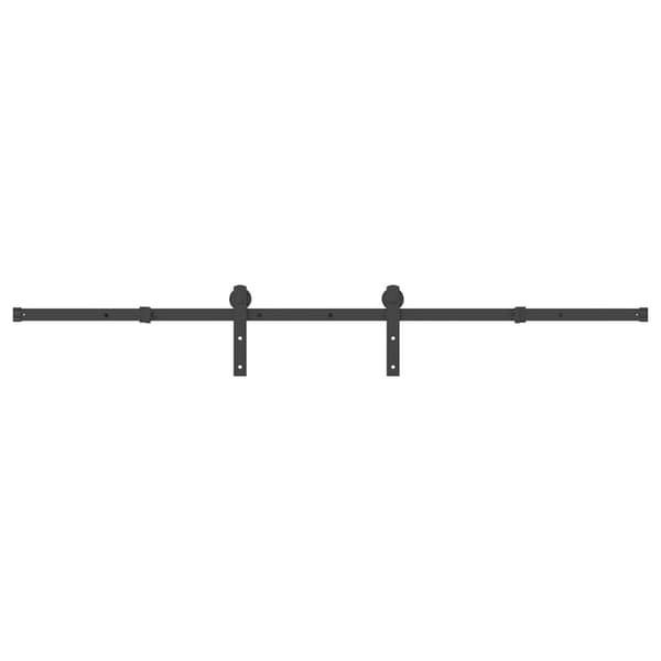 vidaXL monteringssystem til skydedør, 200 cm, stål, sort