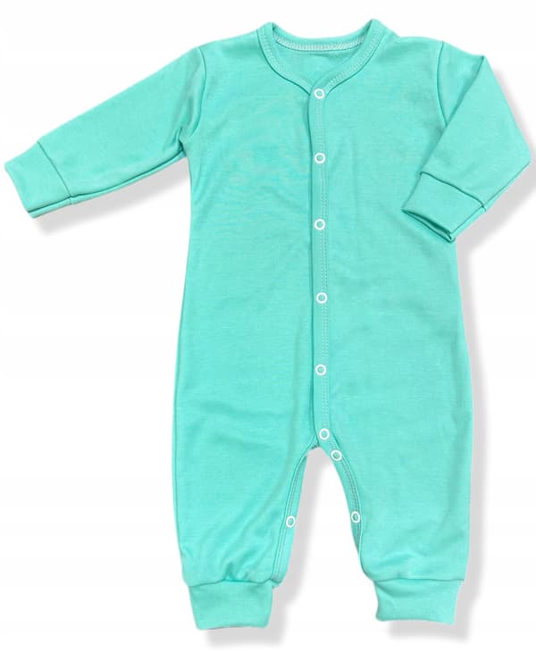 Romper 104 knappet romper uden fødder pyjamas mint
