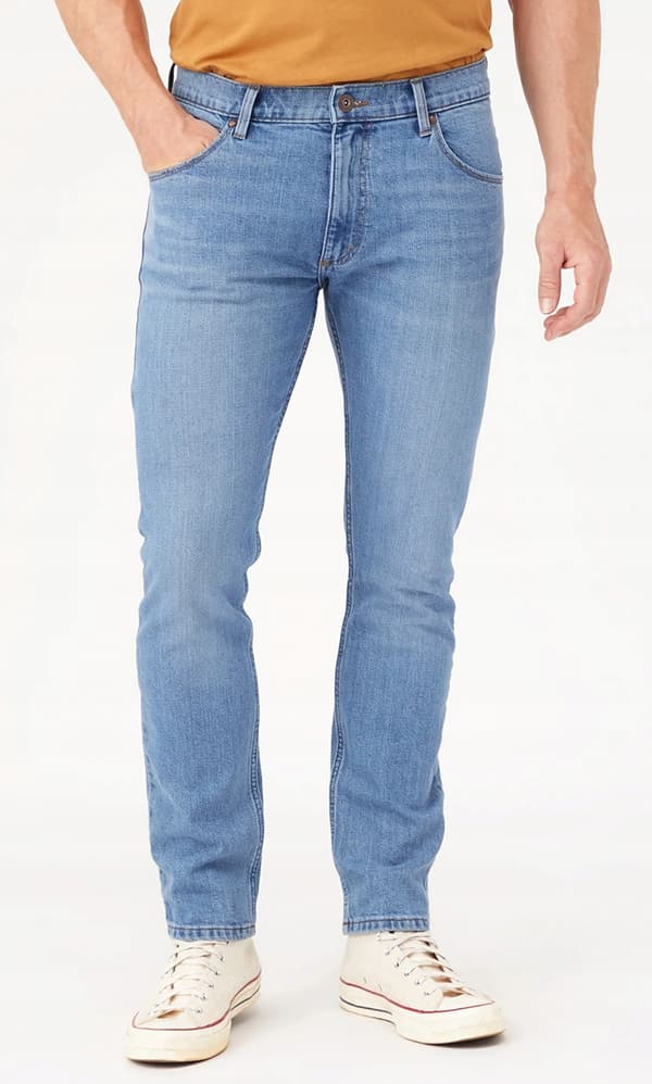 Wrangler slim store blå jeans tilpassede W33 L34
