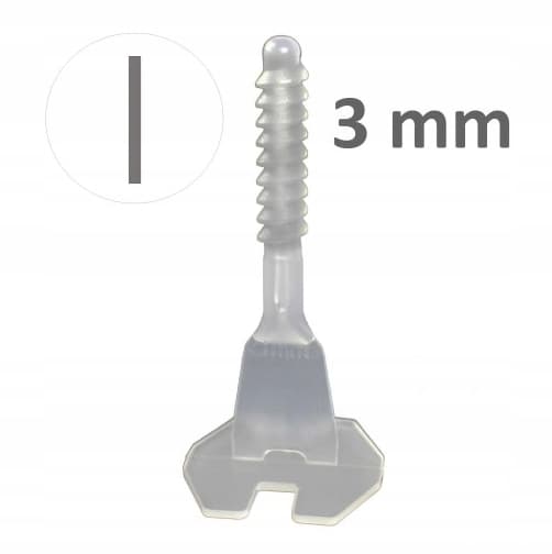 Skrue/klemme Twist Level system til niveauregulering af fliser 3mm
