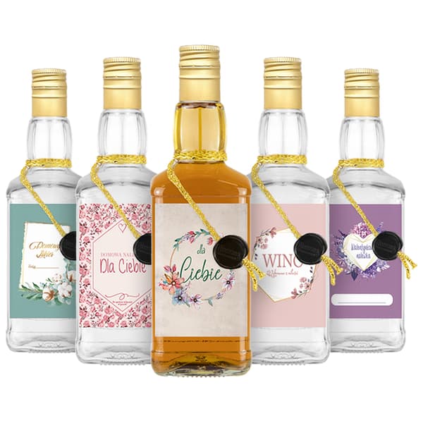 Daniel flaska 500 ml dekorerad för vodka present tinktur vin tillfällig