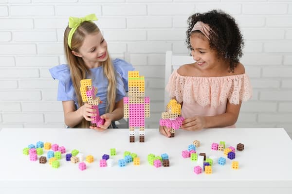 Rakennuspalikkasetti - Meli Cube Pink 100 kpl.