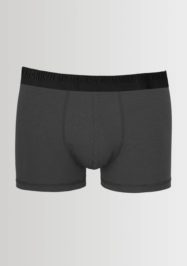 Klassiske herreboxershorts med logo-elastik grå - Boxers Pro M