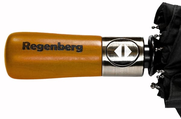 Sammenklappelig paraply til mænd, regntæt, stor, sort, Fars dag