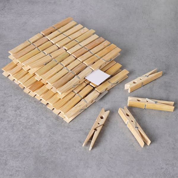 Bambu pyykkiklipsit 48 kpl