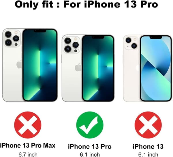 PINKET ETUI TIL IPHONE 13 PRO 6,1' GYLDEN KÆRLIGHEDSHJERTE