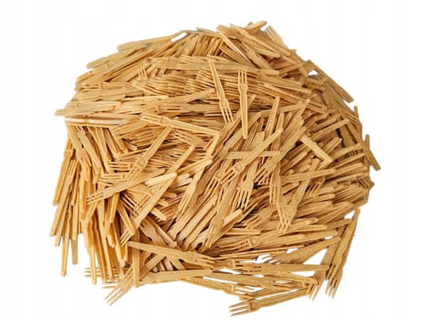 Gafler til fritter WPC brune a1000 stk
