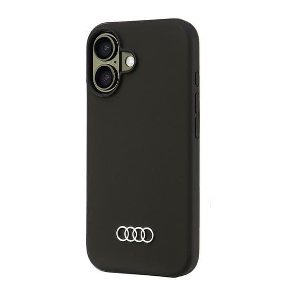 Audi silikonecover til iPhone 16 6.1 sort/sort hårdt cover AU-LSRIP16-Q3/D1-BK