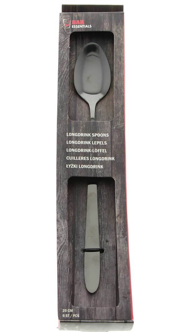 SET MED SVART KAFFESKEDAR EASY LONG 6 DELAR