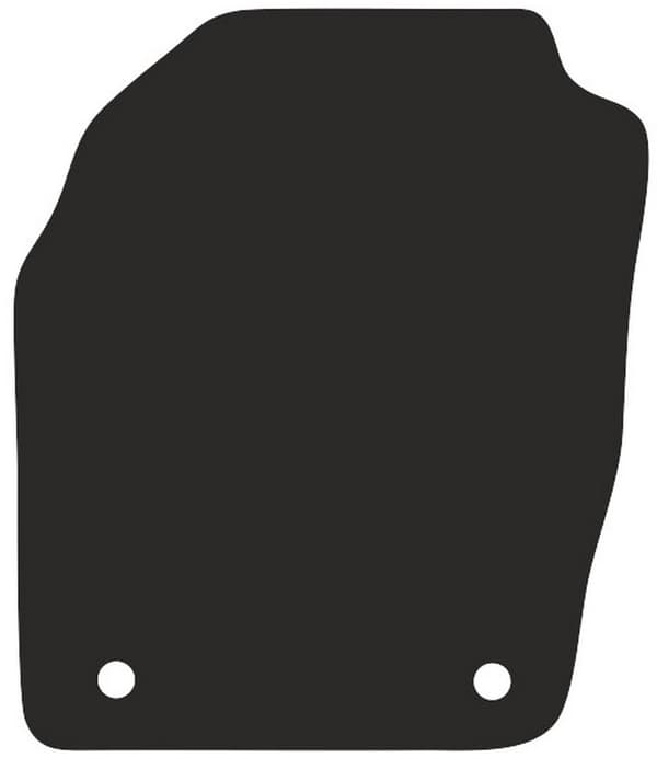 Polyamid förarmatta för: Opel Agila A hatchback 2000-2007 gummierad förarmatta