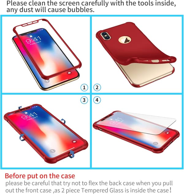 VAHVA LASIKUORI IPHONE XS MAX 6.5':LLE, PUNAINEN