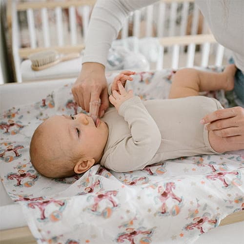 Set med 2 fingertandborstar för bebisar, Babyono
