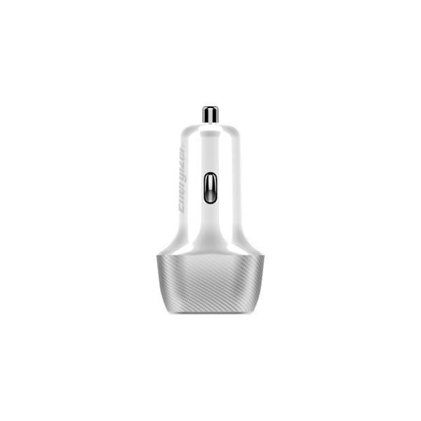 Energizer Ultimate - USB-C & USB-A Biloplader 38W PD + QC3.0 (Hvid / Sølv)