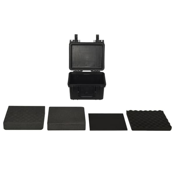 vidaXL flightcase, sort, 27x25x18 cm, PP
