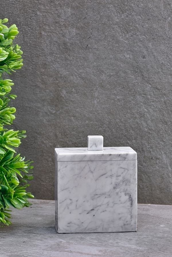 Q-BATH PREMIUM DECOR 1522 Carrara Marmor Kosmetikbeholder