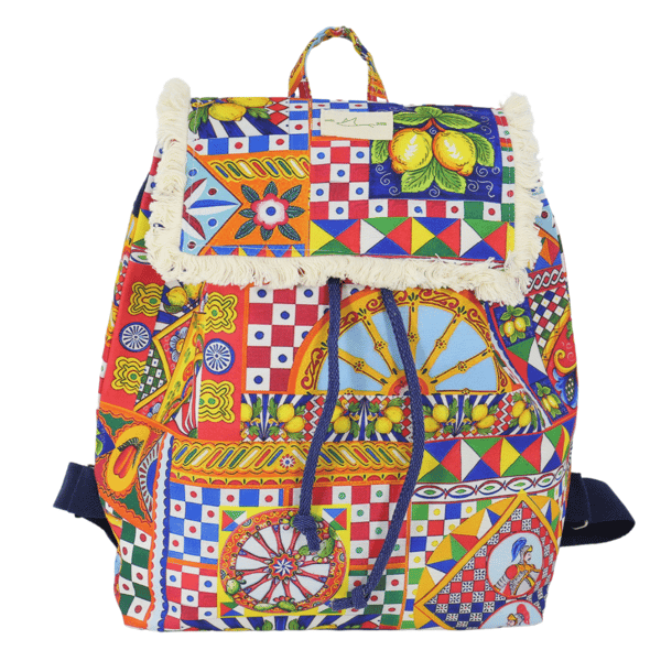 BOHO RYGGSÄCK Citroner Italien 45x40cm