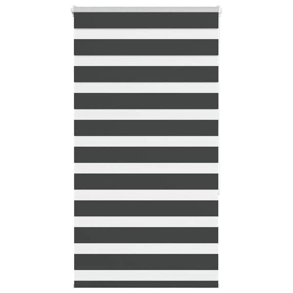 vidaXL zebragardin, sort, stofbredde 85,9 cm, polyester