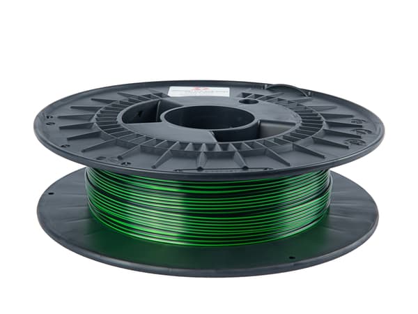 Filament 3DPower PLA Silke Dual 1.75mm Grøn/Sort 0.3kg