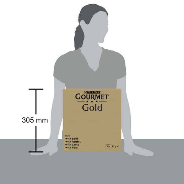PURINA GOURMET GOLD Mousse våtfoder för katter 96x85g