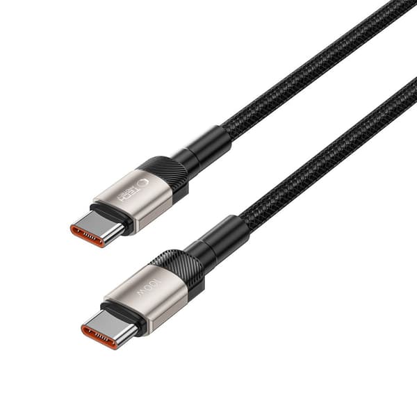TECH-PROTECT ULTRABOOST EVO TYP-C-KABEL PD100W/5A 100CM TITAN