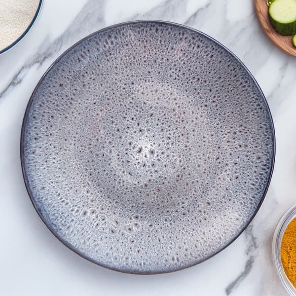 platt keramisk middagstallrik lila GLAZE 27 cm