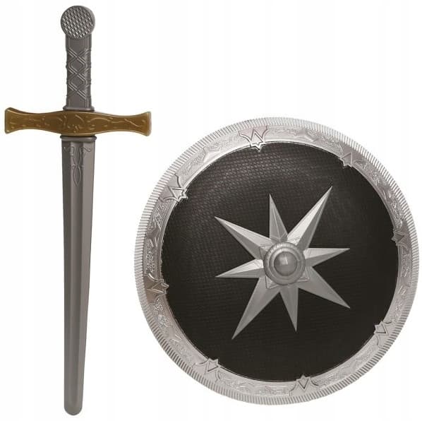 Rymdkrigare Riddare Set SVÄRD OCH SKÖLD Gladiator Vapenboll