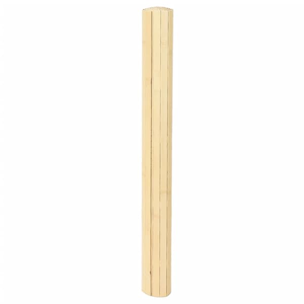 vidaXL Rektangulär matta, ljus naturfärgad, 80x300 cm, bambu