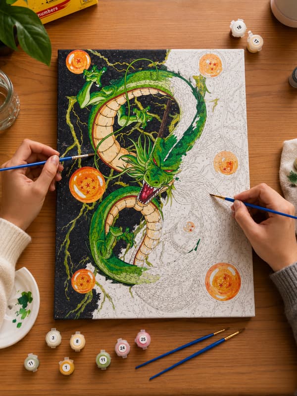 Målning med siffror Dragon Ball Shenron 40x50 cm