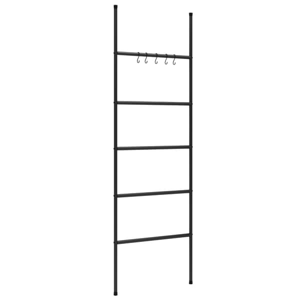 vidaXL Pyyheteline 5-kerroksinen musta 58x175 cm