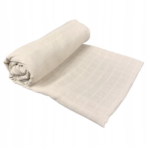 Stor muslinble PASSER 120×120 cm Bomuldsmuslinble