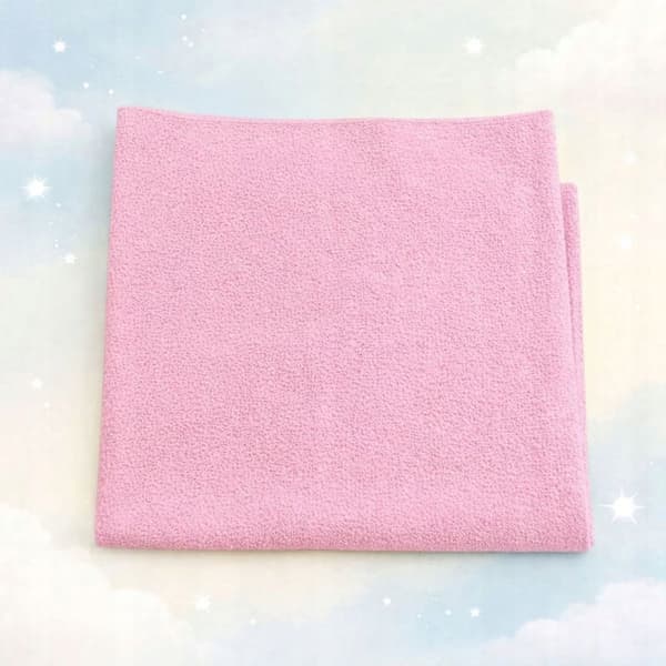 Vattentät matta 90x60 cm rosa froté