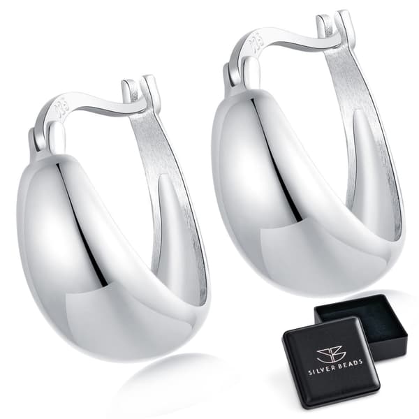 Eleganta silverörhängen, engelska krokar i 925 silver
