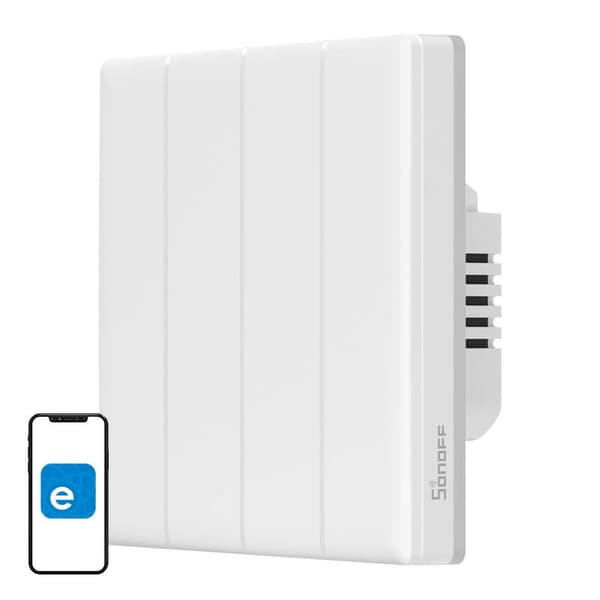 Sonoff TX T5 4C Smart Touch WiFi vægafbryder (4 kanaler)