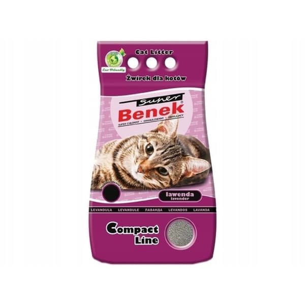 Super Benek Compact Lavender 25L Aktiv kattegrus