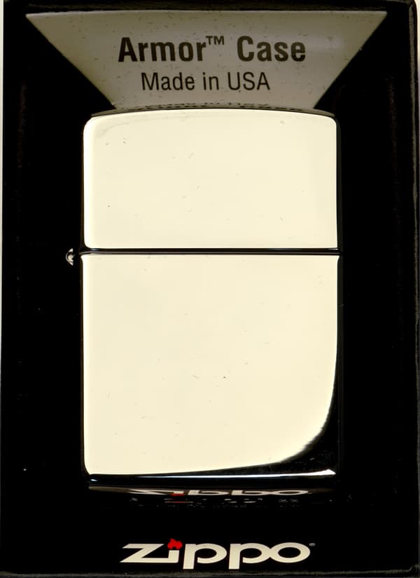 ZIPPO Lighter HØJPOLERET KROM ARMOR Gavesæt nr. 3