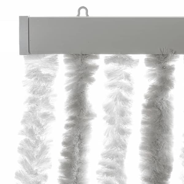 vidaXL Flugnät ljusgrå och vit 100x220 cm chenille