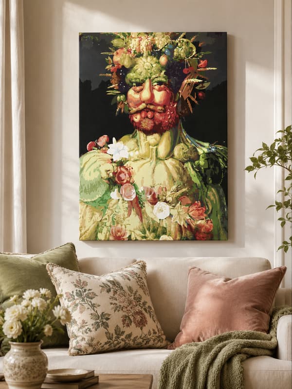Målning med siffror med ram Vertumnus 40x50 cm