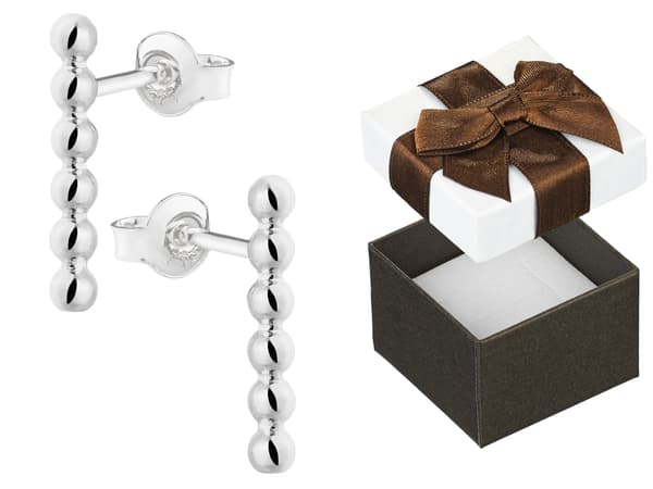 Silverkulörhängen 2mm Eleganta Damörhängen Silver 925