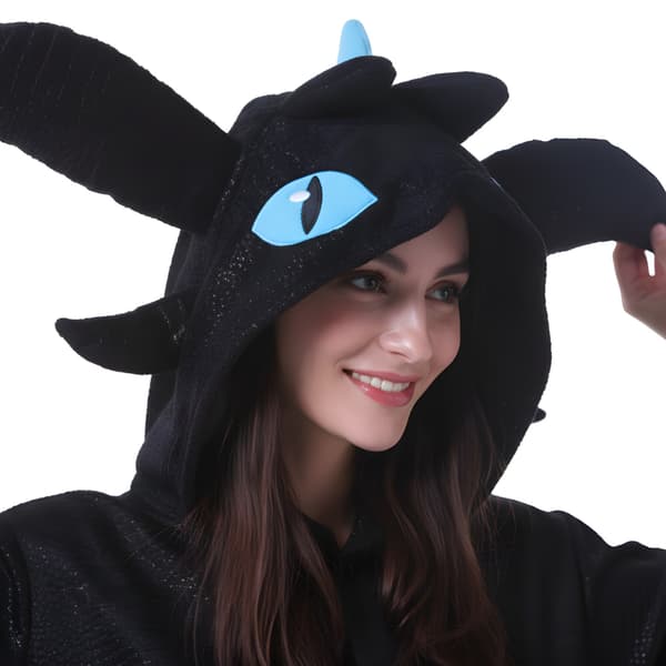 Kigurumi-pyjamas Tandlös blå S 145-155 cm