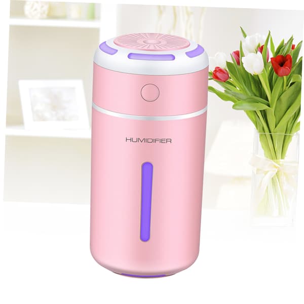 USB-uppladdningsbar luftfuktare, doftoljediffusor, rosa