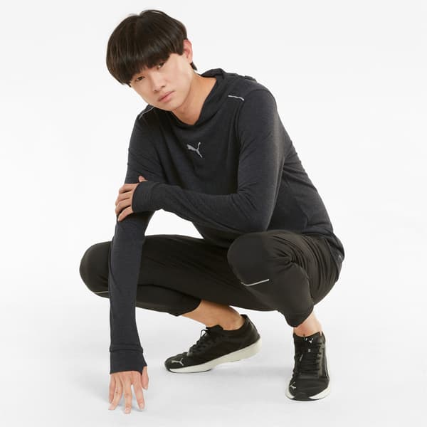 Puma Run Wool Midlayer Herresweatshirt Sort 52086201 Størrelse M