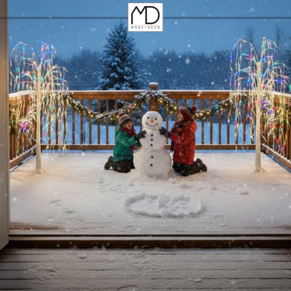 Willow 200 LED-gran lysande juldekoration 150 cm blå