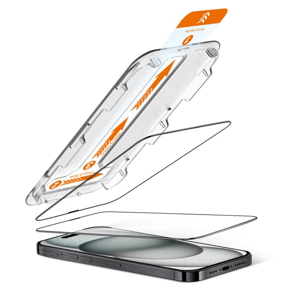 Crong EasyShield 2-pak - Hærdet Glas iPhone 16 / iPhone 15 (2 stk.)