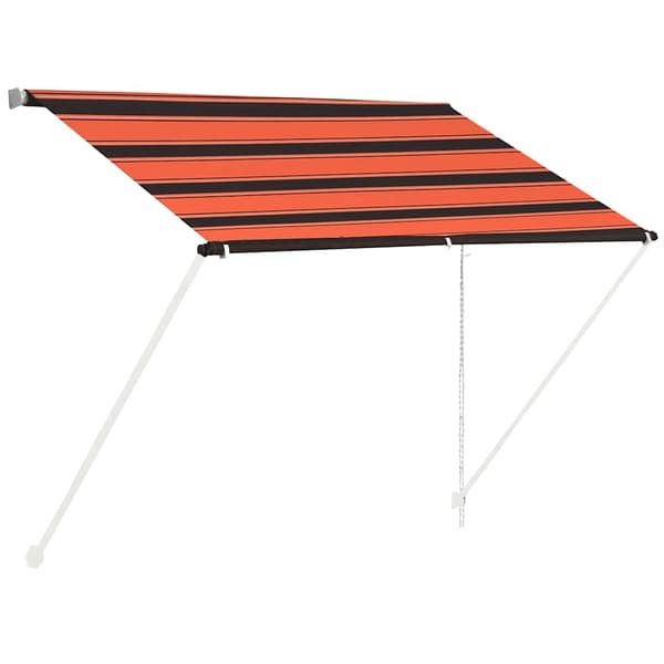 vidaXL Utdragbar markis 100x150 cm orangebrun