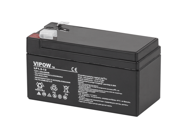 Vipow 12V/1,3Ah Gelbatteri